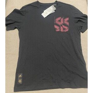 Adidas German DFB Kids Tee Shirt New Youth L (13/14) Y Black